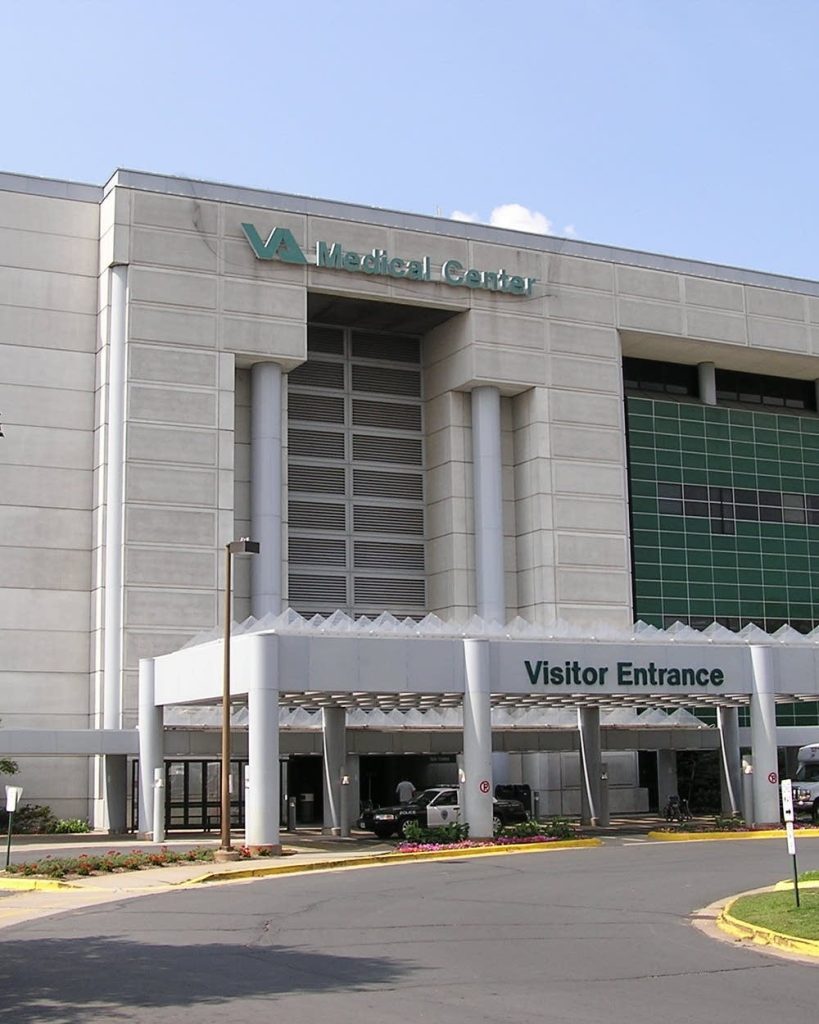Entrance of Minneapolis VA Hospital